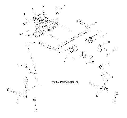 SUSPENSION, TORSION BAR - A10LB27AA (49ATVTORSION09HAWK)