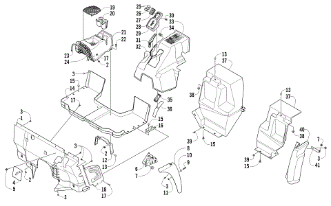 CONSOLE AND FLOOR PANEL ASSEMBLY