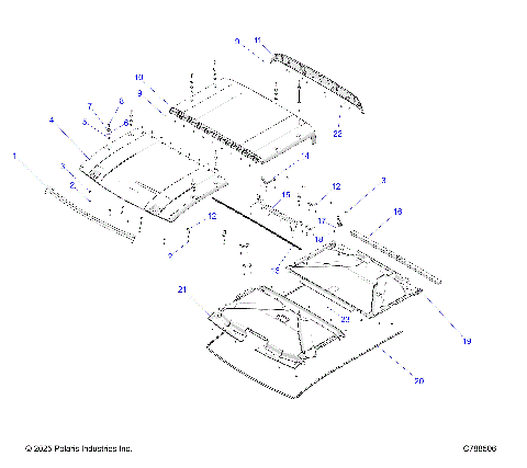 BODY, ROOF - R26X6N1RBB (C788506)