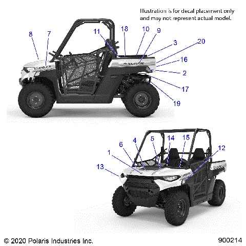 BODY, DECALS - A21HZB15N1/N2 (900214)