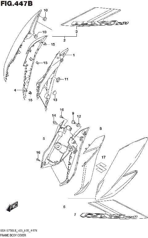 FRAME BODY COVER (FOR YKV)