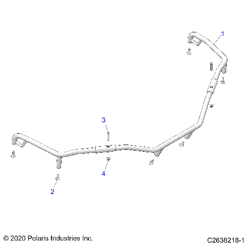 BODY, FRONT RACK EXTENDERS - A24SEE57F1/S57C1/C2/C4/F1/F2/F4/E1/E2/E4 (C2638218-1)