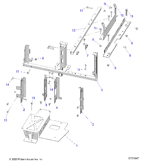 ELECTRICAL, BATTERY, MOUNTING. PT - R24E3CC2BD/B9 (C731047