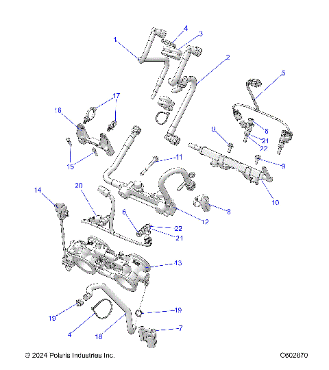 FUEL SYSTEM, RAIL, LINES and THROTTLE BODY - S25TLC8MS/8ME (C602870)
