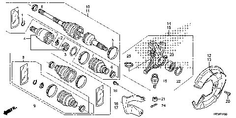 FRONT KNUCKLE@DRIVESHAFT
