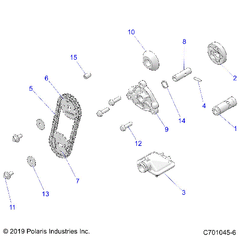 ENGINE, OIL PUMP - Z21CHA57A2/K2/E57AK (C701045-6)