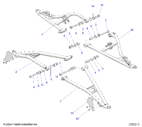 SUSPENSION, FRONT CONTROL ARMS - G25GXP99 (C700815-4)