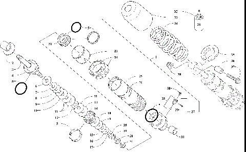 REAR SUSPENSION FRONT ARM SHOCK ABSORBER [107213]