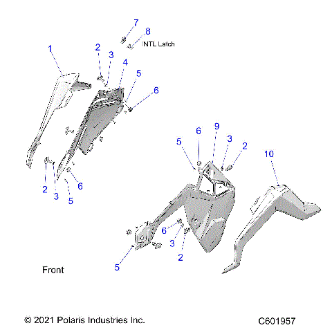 BODY, SIDE PANELS AND TRIM - S23TLG8RS/8RE (C601957)