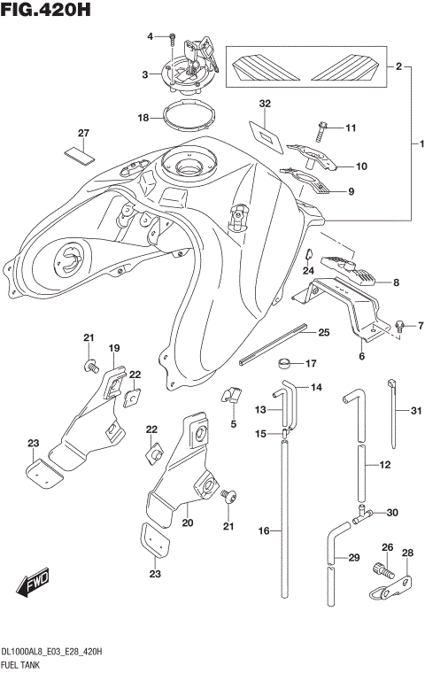 FUEL TANK (DL1000XAL8 E28)