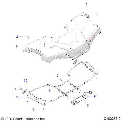 BODY, STORAGE, FRONT - A23S6E57F1/FK (C102236-9)