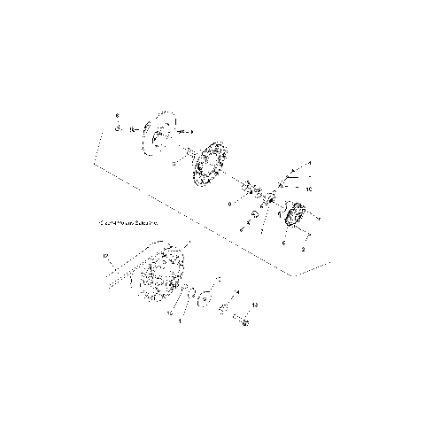 DRIVE TRAIN, SECONDARY CLUTCH - A15SVA85HD (49ATVCLUTCHDRIVEN1323223)