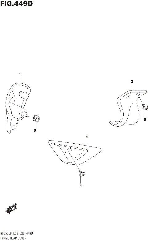 FRAME HEAD COVER (SV650AL9 E33)