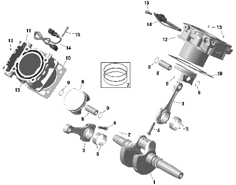 01- ROTAX - Crankshaft and Pistons