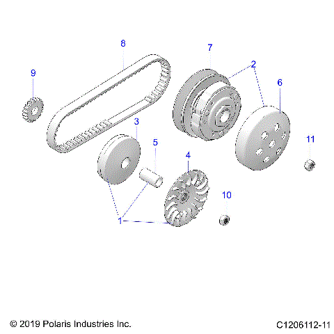 DRIVE TRAIN, CLUTCHES - A23HBBO7B3/B7 (C1206112-11)
