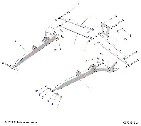 SUSPENSION, REAR CONTROL ARMS - Z23NAK99A/99B (C0703312-2)