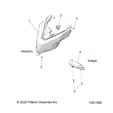 ELECTRICAL, HEADLIGHT and TAILLIGHT - S23TLG8RS/8RE (C601966)