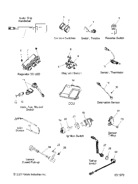 ELECTRICAL, SWITCHES, SENSORS and COMPONENTS - S23TLG8RS/8RE (601978)