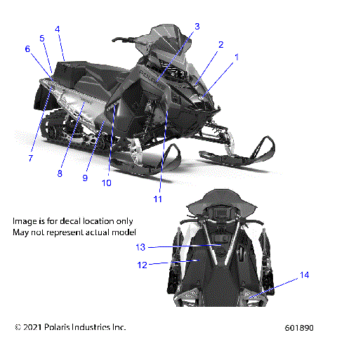BODY, DECAL, BLACK SIDE PANEL W/ISKY BLUE ACCENT - S22TDE8RS (601880)