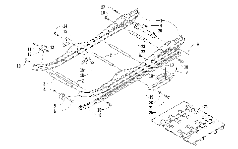 SLIDE RAIL AND TRACK ASSEMBLY [92232]