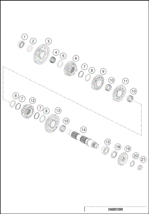 TRANSMISSION II - COUNTERSHAFT