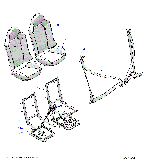 BODY, SEAT BELT AND MOUNTING - Z23ASE99F4/S99C4/E4/F4 (C703135-2)