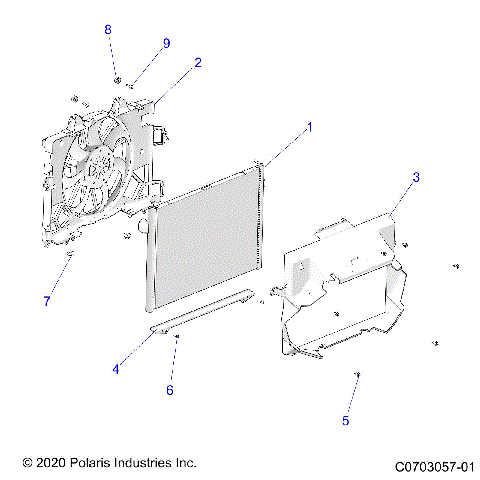 ENGINE, COOLING, RADIATOR - Z23RMU2KAN/BN (C0703057-01)
