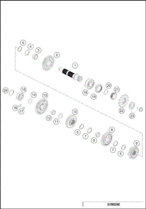 TRANSMISSION II - COUNTERSHAFT