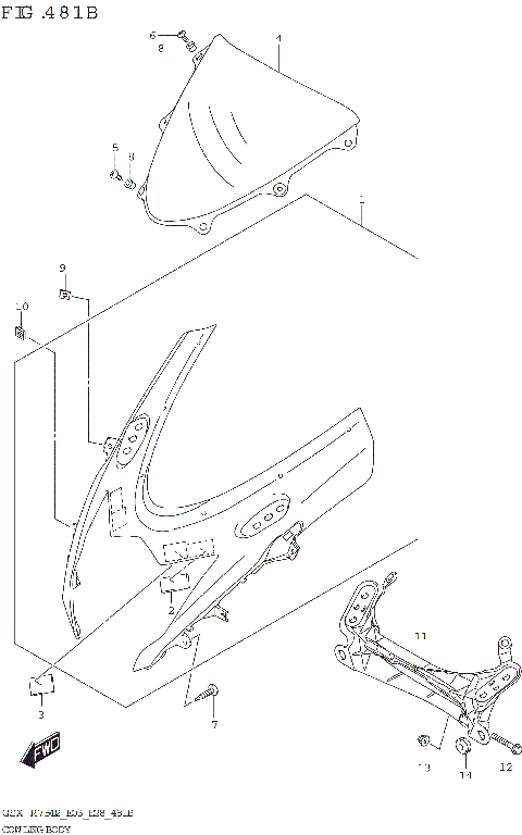COWLING BODY (GSX-R750Z)