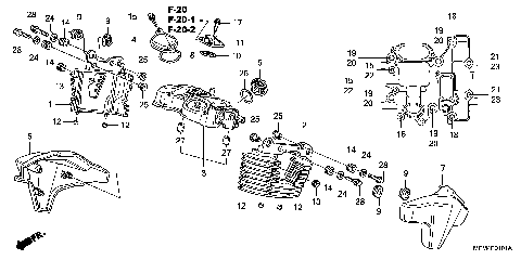 REAR CYLINDER HEAD COVER
