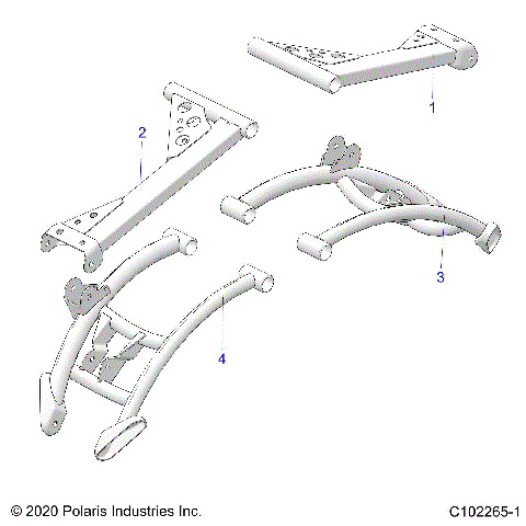 SUSPENSION, REAR CONTROL ARM - A24SXE95PP (C102265-1)