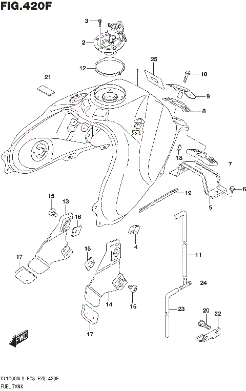 FUEL TANK (DL1000AL9 E33)