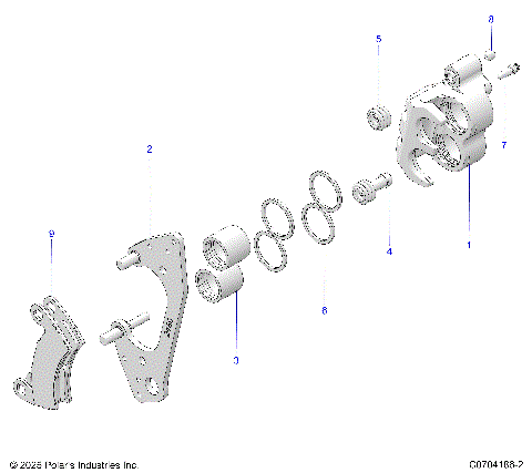 BRAKES, FRONT CALIPER
