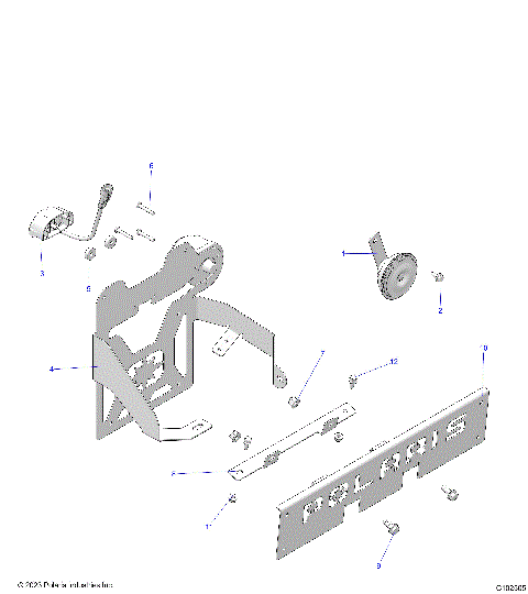 ELECTRICAL, HORN, and LICENSE PLATE LIGHT - A21SES57C9/E9 (C102505)