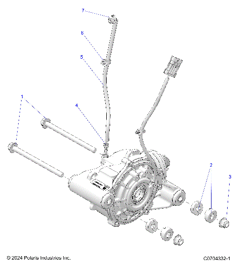 DRIVE TRAIN, FRONT GEARCASE MOUNTING