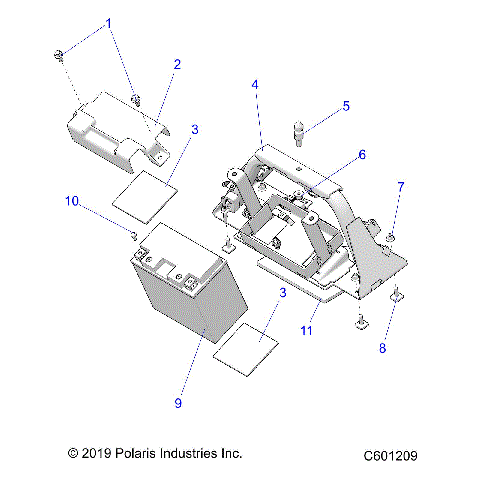 ELECTRICAL, BATTERY/BOX - S23FJE8PS/8PE E.S. OPTION (C601209)