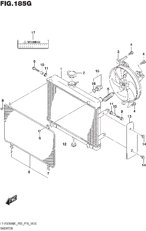 RADIATOR (LT-A500XPZM0 P03)