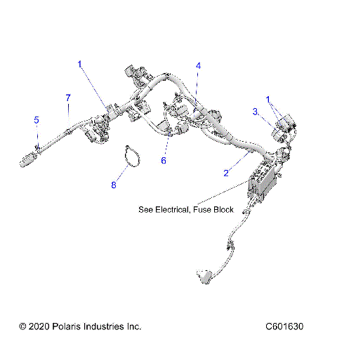 ELECTRICAL, WIRE HARNESS, MAIN - S21TDV8RS/8RE ALL OPTIONS (C601630)