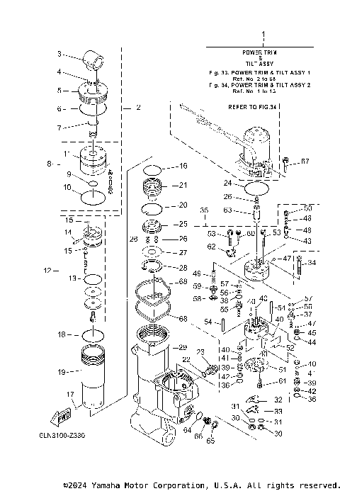 POWER TRIM TILT ASSY 1