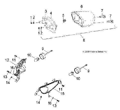 HEADLIGHT/TAILLIGHT - A07KA05CA/CB/CD (49ATVHEADLIGHT07PRED50)
