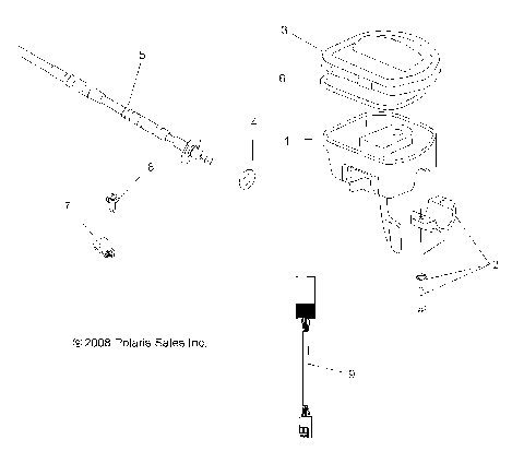 STEERING, CONTROLS and THROTTLE ASM. and CABLE - A08MN76AF/AL/AQ/AR/AS/AT/AX (49ATVCONTROLS08SP800)