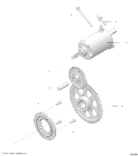 ENGINE, STARTER DRIVE - A25SEE57F1/C1/C2/E1/E2 (C102548)
