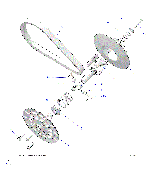 DRIVE TRAIN, SECONDARY CLUTCH - A25SKE57C1/CK/E1/EK (C700594)
