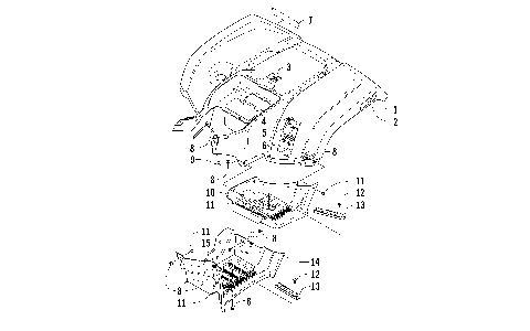 REAR BODY PANEL AND FOOTWELL ASSEMBLIES [100076]