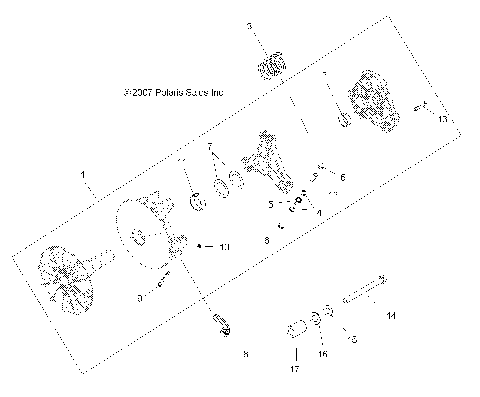 DRIVE TRAIN, PRIMARY CLUTCH - A08CL50AA (49ATVCLUTCH086X6)
