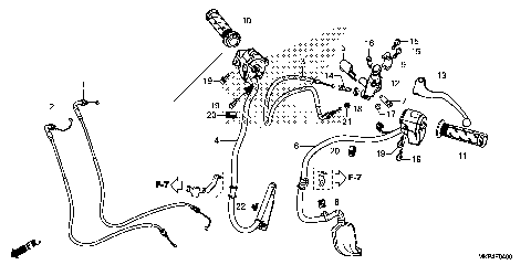 HANDLE LEVER@SWITCH@CABLE