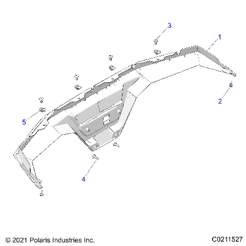 BODY, REAR BUMPER - A26SEA50B1/B4 (C0211527)