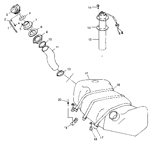 FUEL TANK - B984978 (4945834583a009)