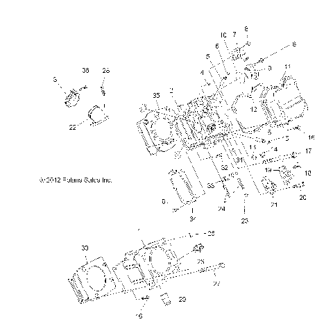 ENGINE, CYLINDER and HEAD - A12MH50FF/FX/FY (49ATVCYLINDER12SP500F)