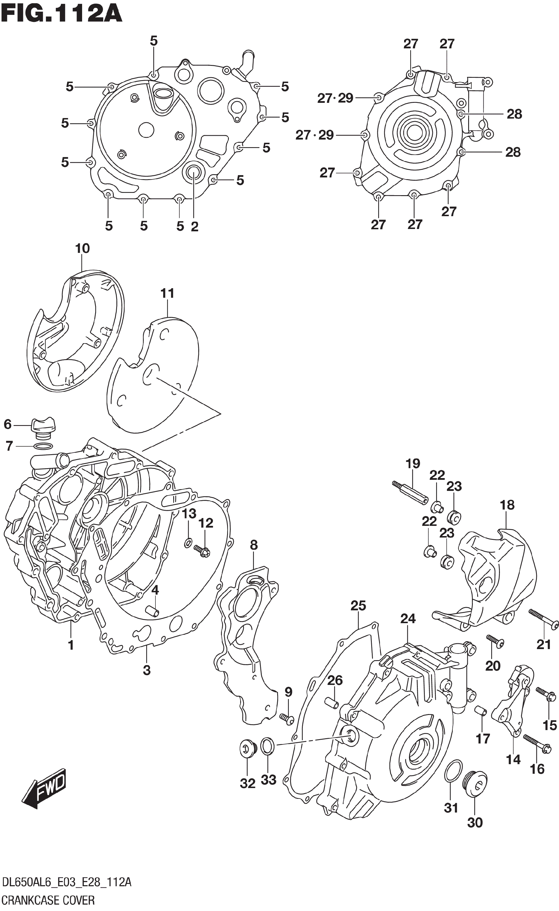 2016 Suzuki DL650A CRANKCASE COVER Motorcycles Parts Finder